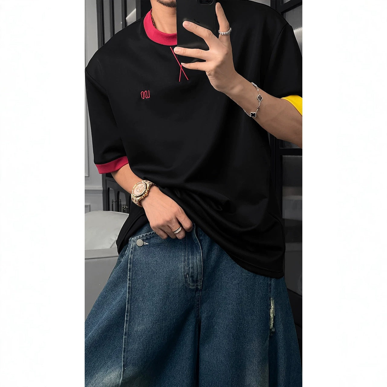 Loose Fit Round Neck Short Sleeve T-Shirt Unisex