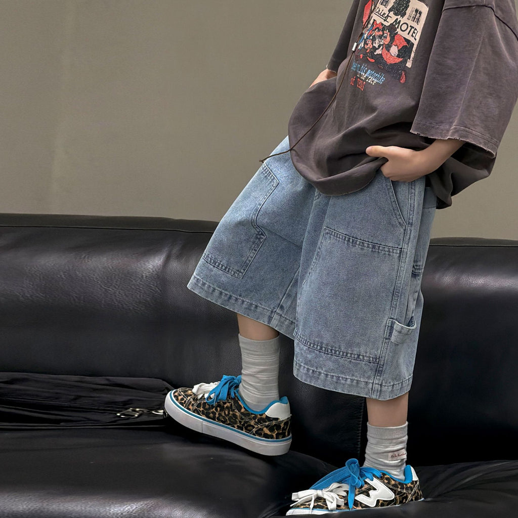 Boys' denim shorts