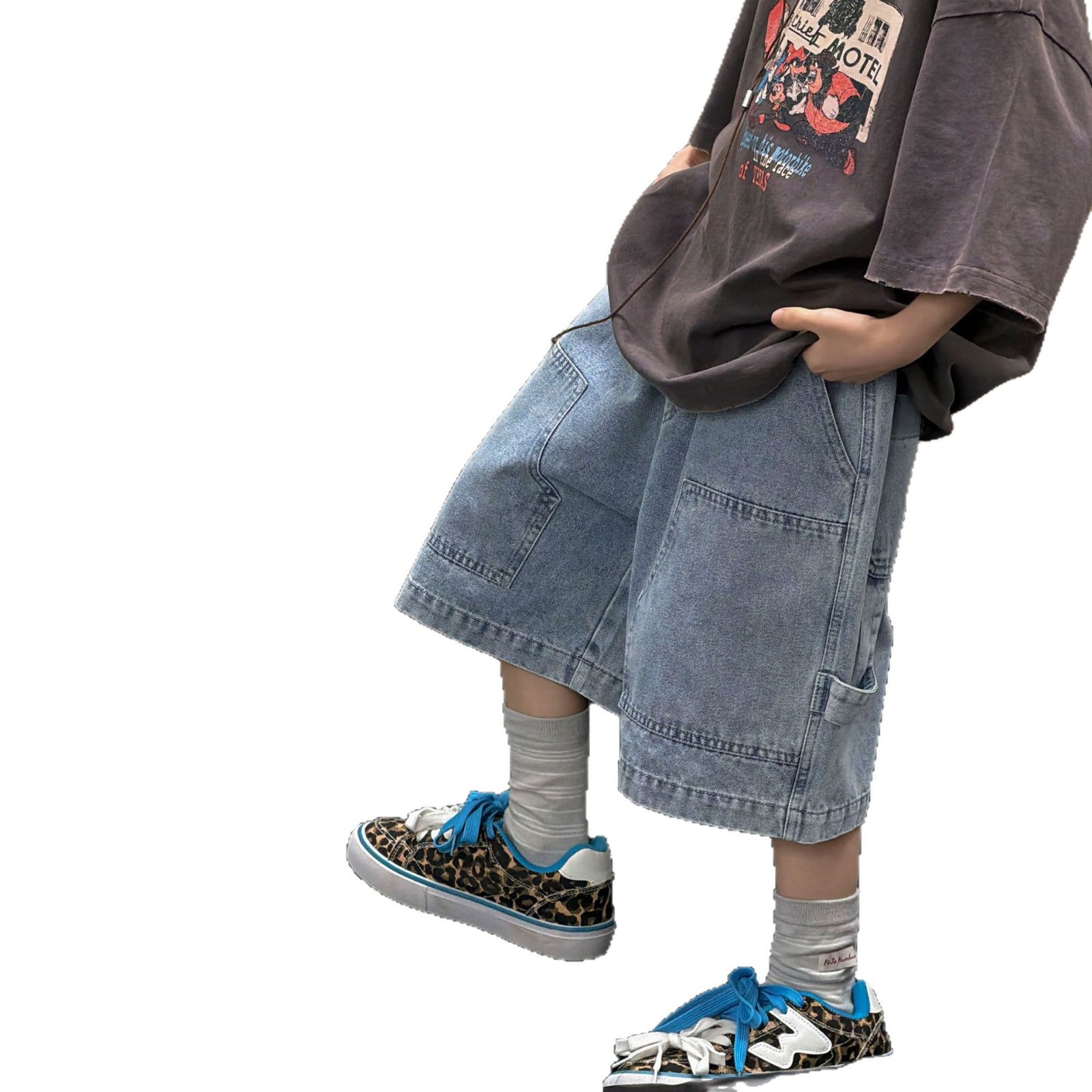 Boys' denim shorts
