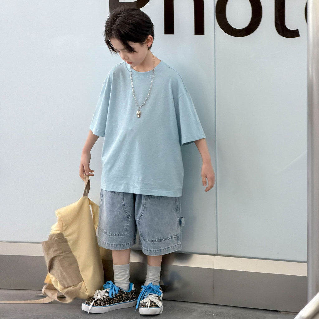 Boys' denim shorts